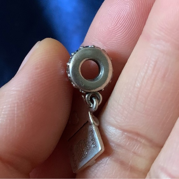 Retired Pandora Happy Birthday Card Dangle Charm - Picture 5 of 8